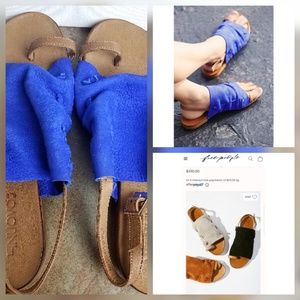 Free People Inuovo Blue Sandals Sz 9.5